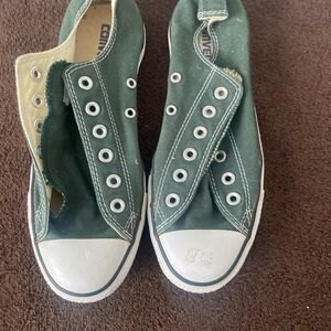 Kids Green Canvas Shoes